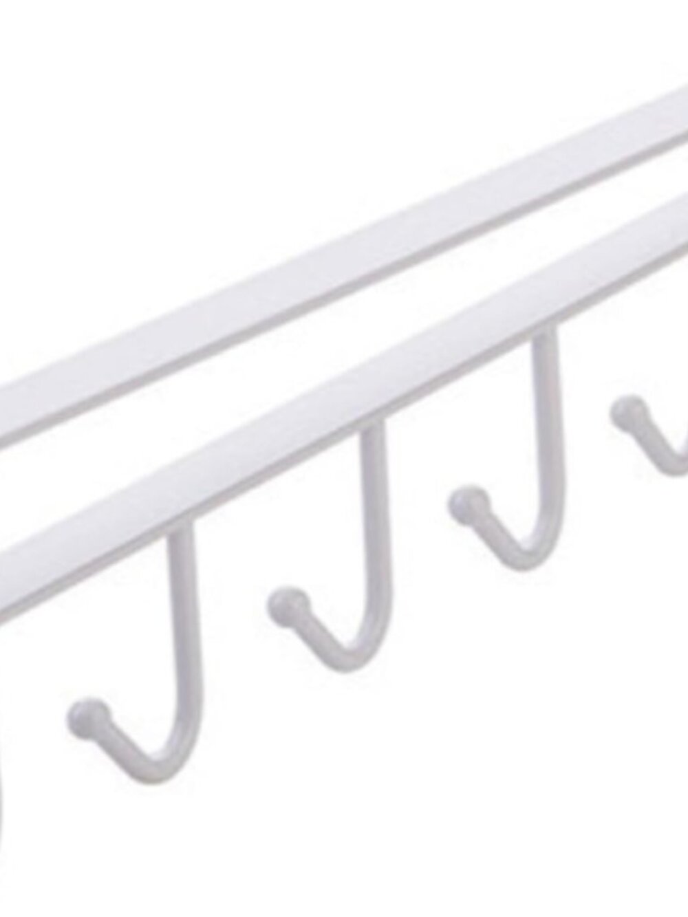 No Drill Cup Holder for Cabinet Mug Tree Organizer with Hooks